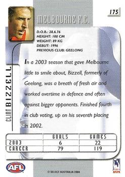 2004 Select Conquest #175 Clint Bizzell Back